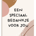 Wenskaartje - Bedankt