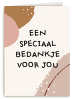 Wenskaartje - Bedankt