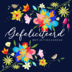 Wenskaartje - Gefeliciteerd